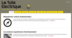 Desktop Screenshot of la-toile-electrique.com